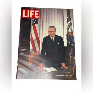 LIFE Magazine December 13 1963 Lyndon B Johnson White House Vintage Issue